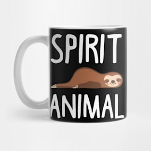 Sloth Is My Spirit Animal. Funny Sloth Shirt. Mug